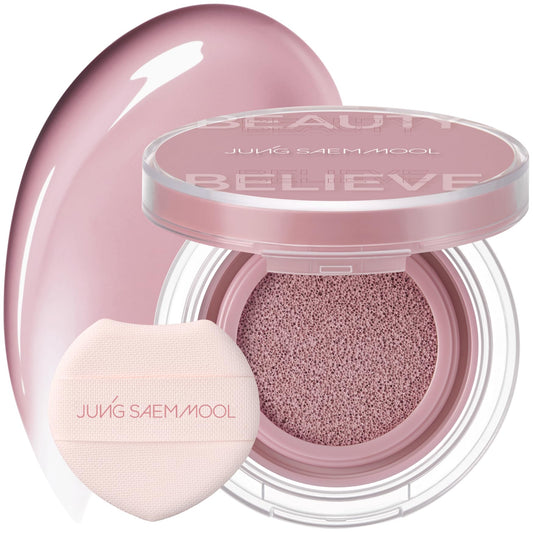 JUNGSAEMMOOL Artist Cushion Blush (Odd Mauve) | Easy to Blend, Lightweight, Hydrating Korean Makeup Cushion Blush for Dewy & Glowing Cheeks