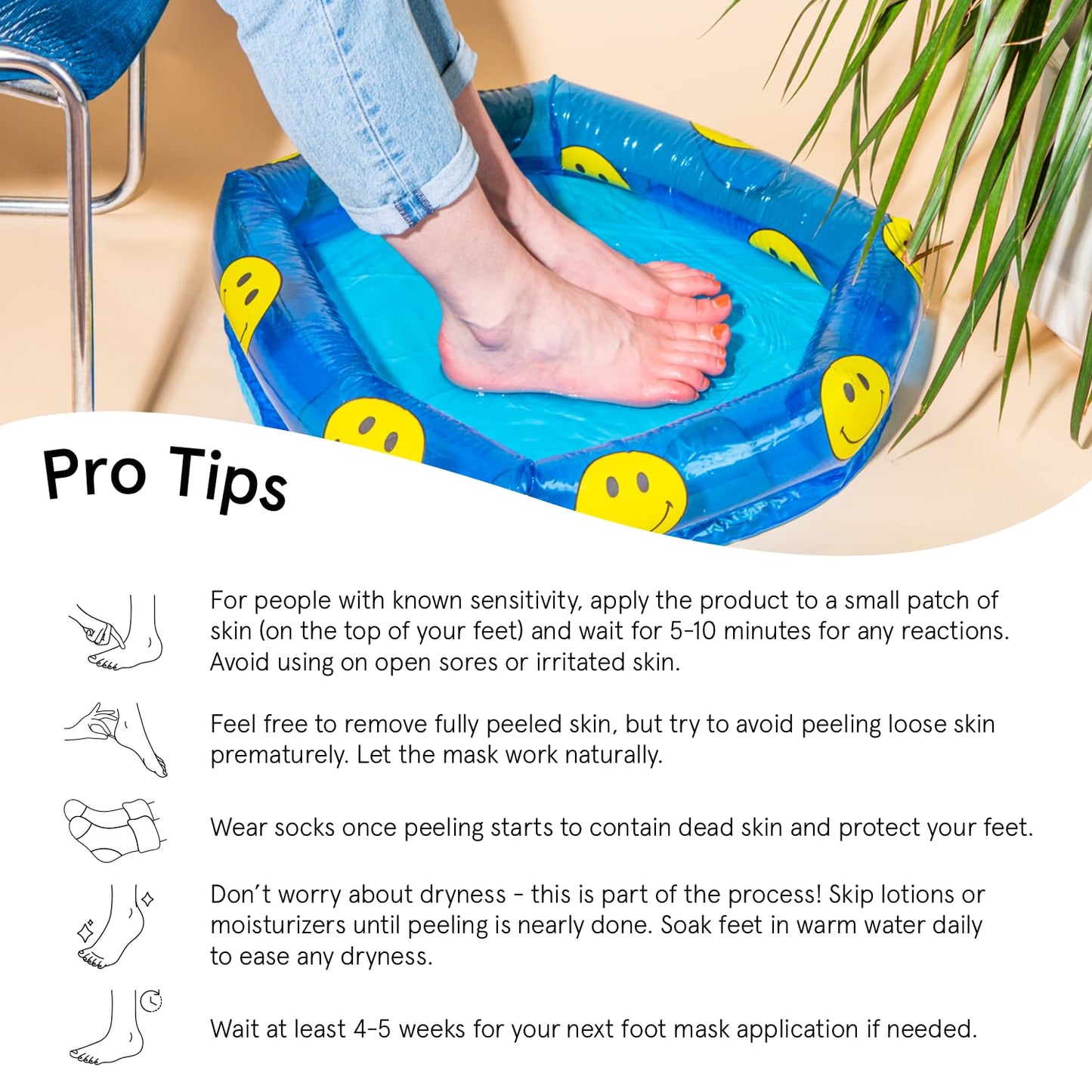 grace & stella Award-Winning Foot Peeling Mask - Foot Peel Masks with Aloe Vera- Moisturizing Foot Masks That Remove Dead Skin, Exfoliating Foot Mask for Dry Cracked Feet (4 Pairs, Unscented)