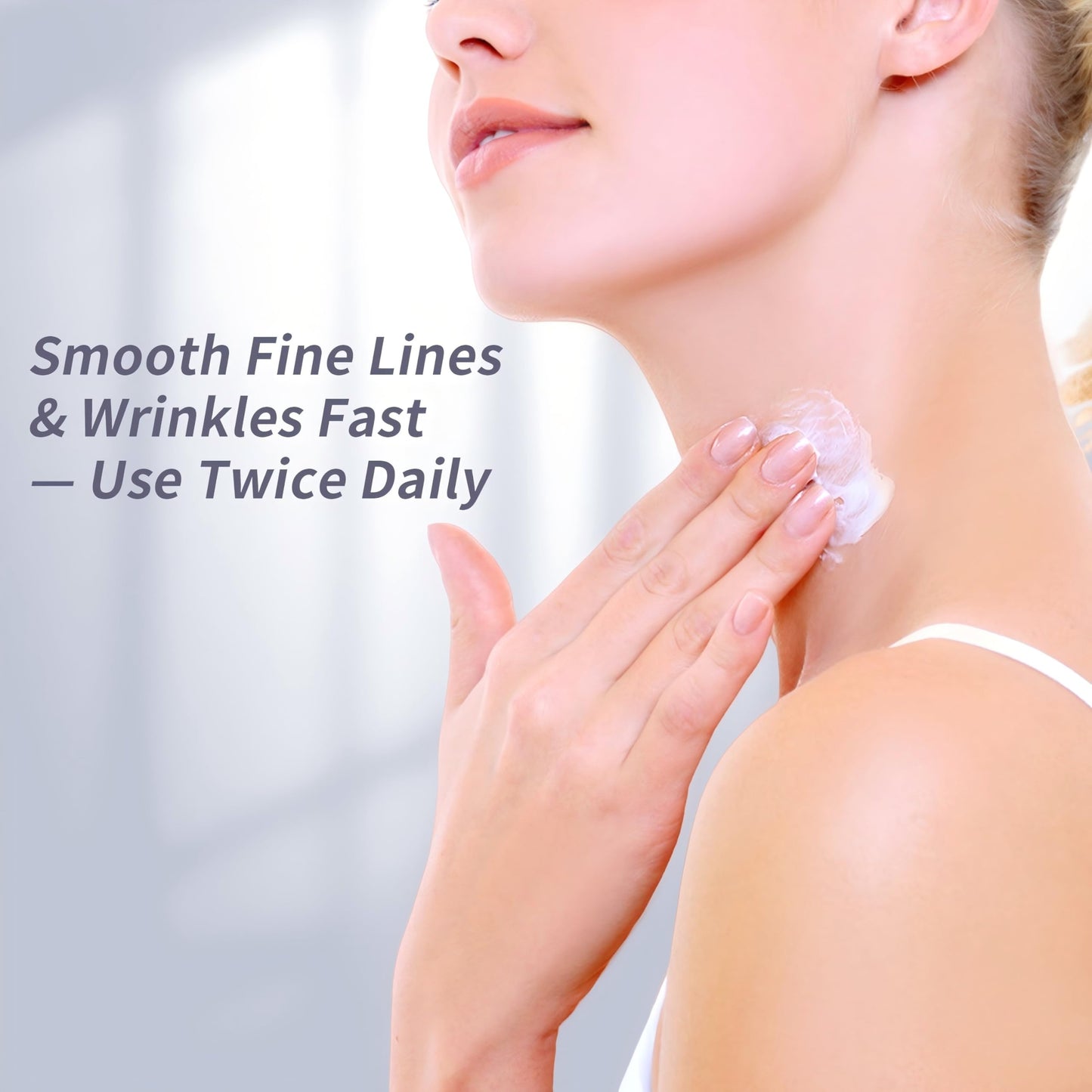 Maskiss Firming Neck Cream & Anti-Wrinkle Night Cream with Coenzyme Q10 + Pro-Retinol, Unscented Skin Firming Neck Cream, Anti Aging Facial Moisturizer for Sensitive Skin, 1.76 Oz Jar