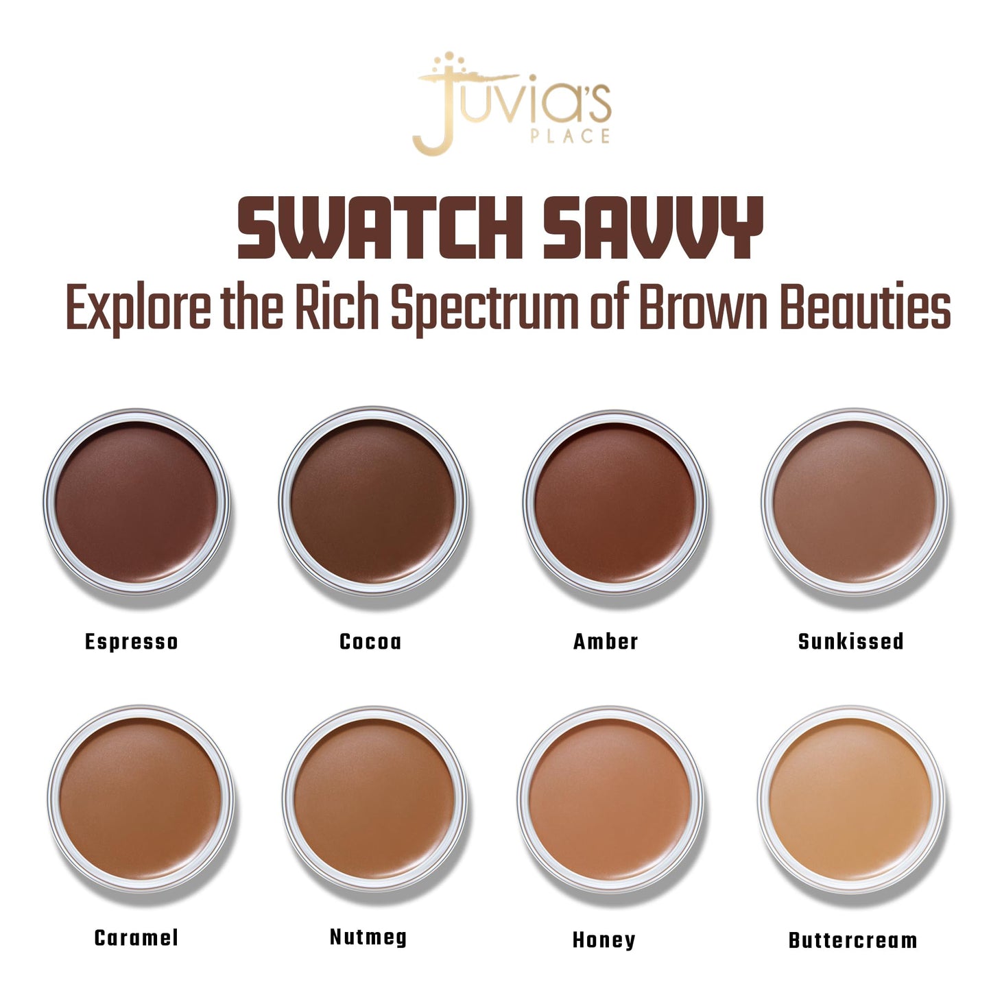 Juvia's Place Bronzed Cream Bronzer - Espresso - Smooth Cream Bronzer Pot for Sun-Kissed Glow & Warmth, Buildable & Blendable Makeup Contour with Long-Lasting Matte Shimmer Finish, Highly Pigmented
