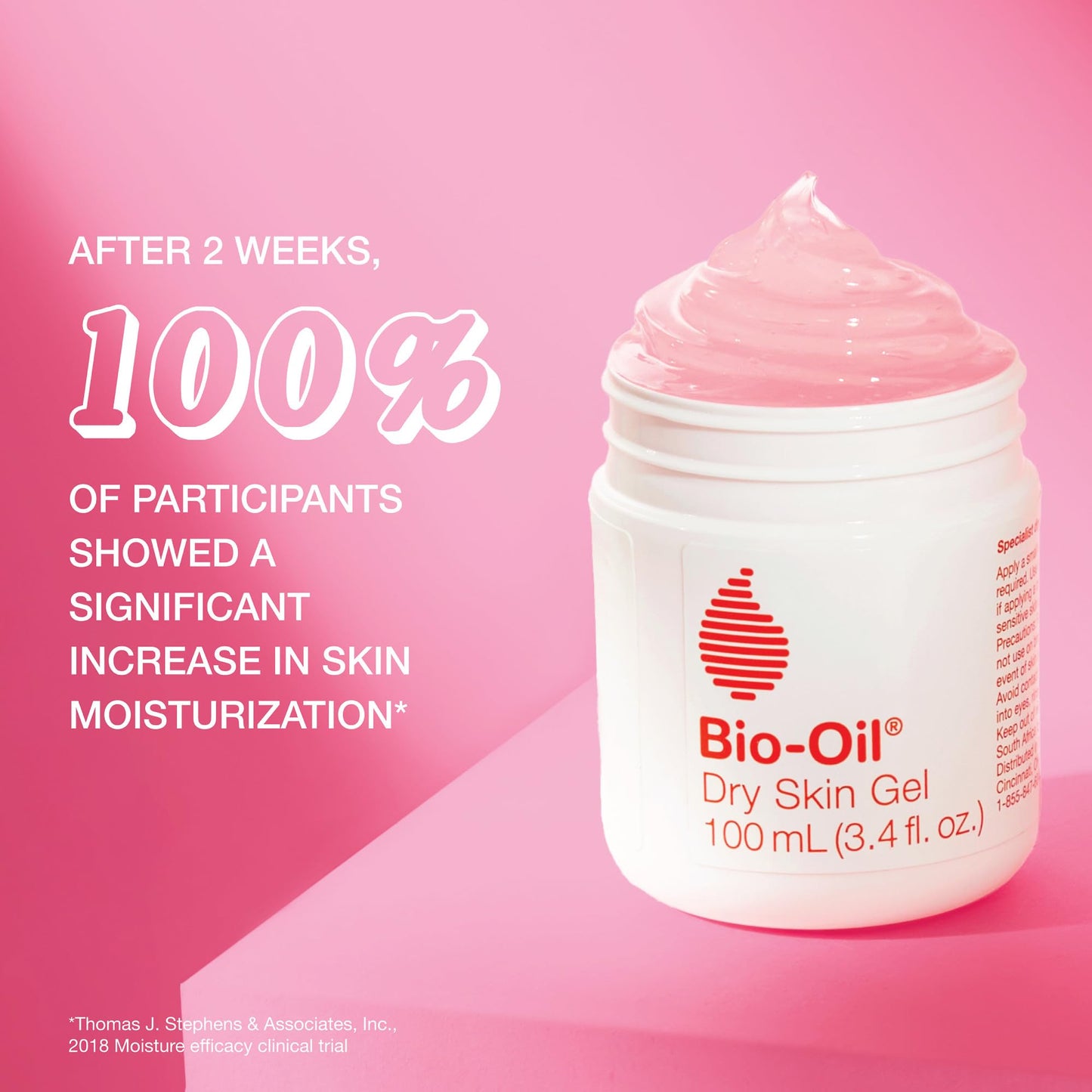 Bio-Oil Dry Skin Gel, Face and Body Moisturizer, Fast Absorbing Hydration, with Soothing Emollients and Vitamin B3, Non-Comedogenic, 6.7 Oz