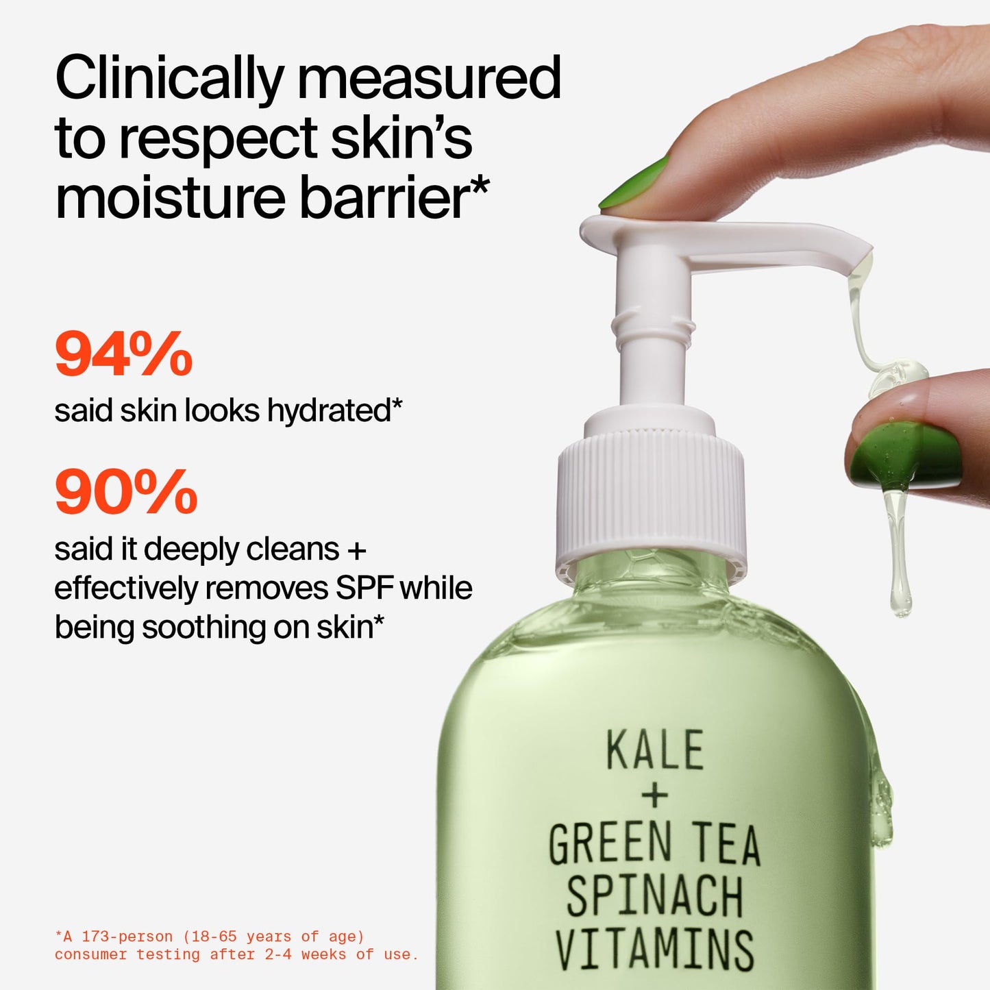 Youth To The People Superfood Facial Cleanser Full Size - Kale + Green Tea Daily Face Wash, Gentle Makeup Remover, with Soothing Antioxidants for Glowing Skin, pH Balance, Clean Pores – 8 fl oz