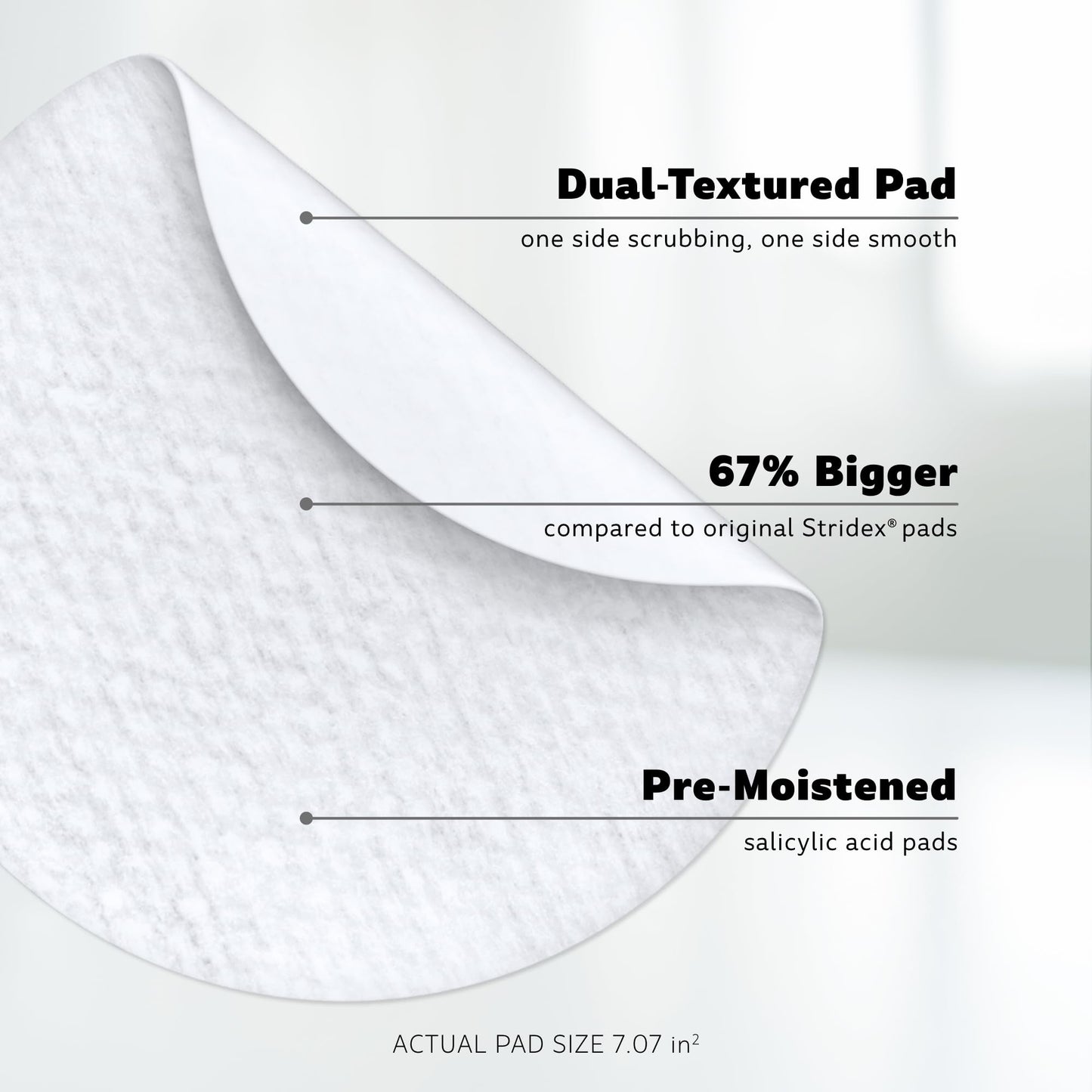 Stridex XL Face Body Pads, 90 Count