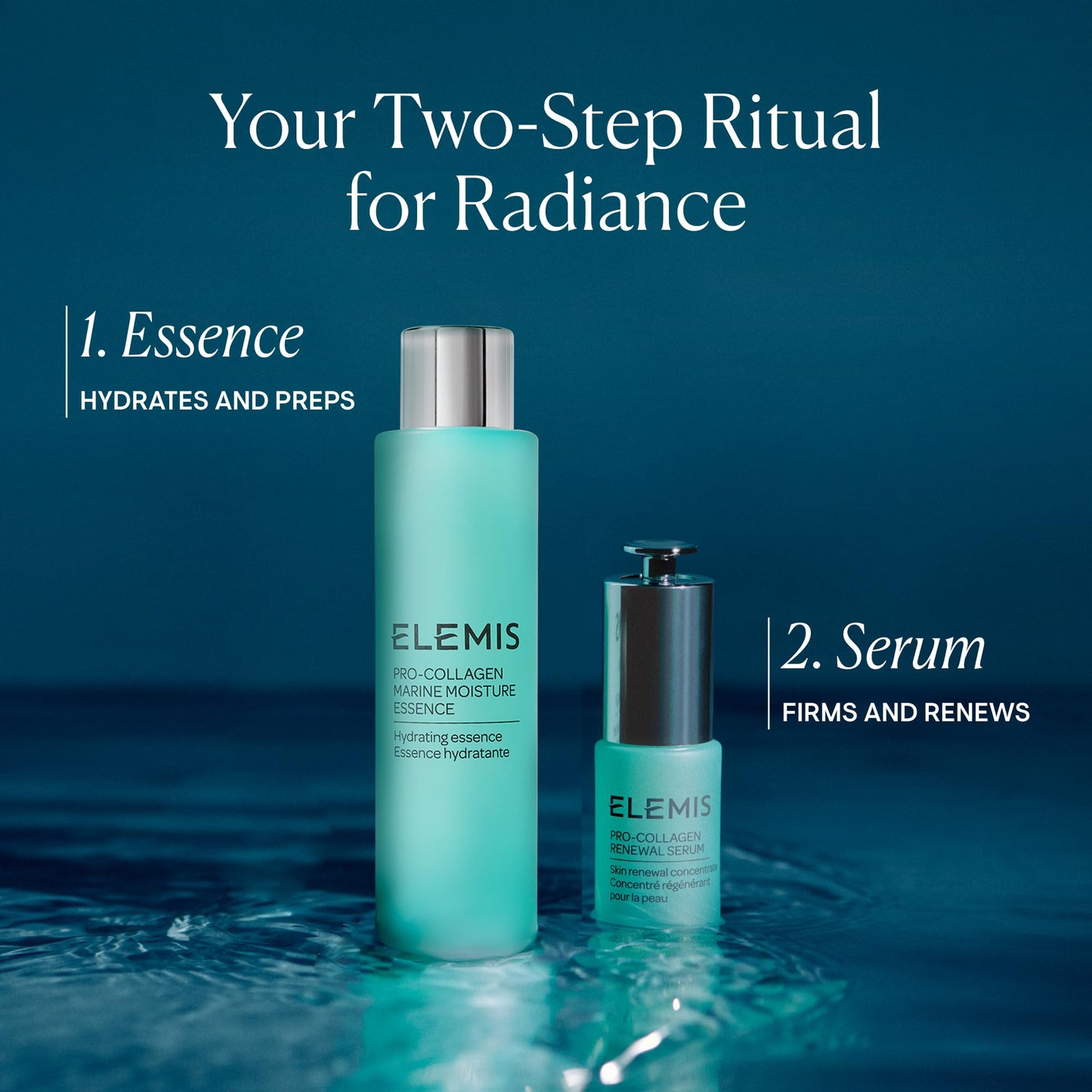 ELEMIS Pro-Collagen Marine Moisture Essence 100ml Hydrating Essence for Smoother, Plumper Skin