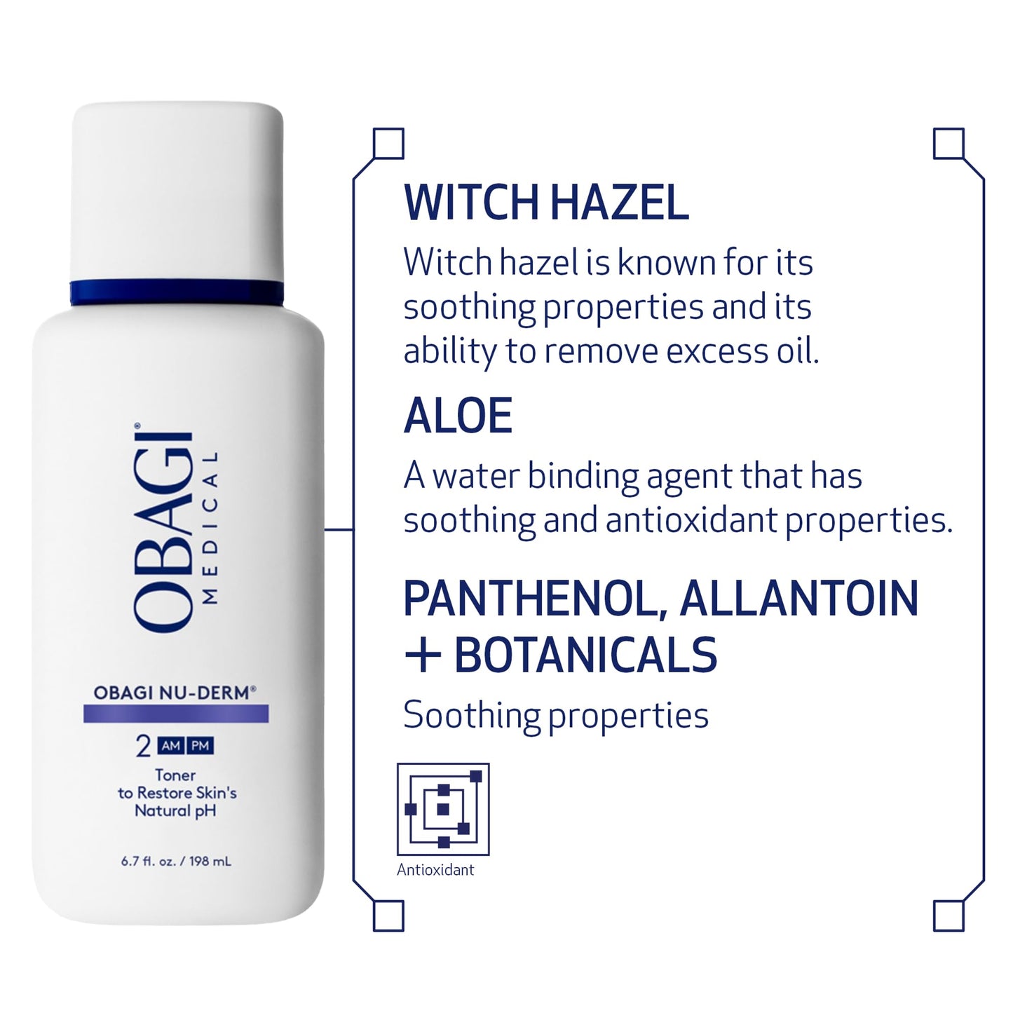 Obagi Nu-Derm Toner – Alcohol-Free, Balancing Nondrying Toner with Witch Hazel & Aloe Vera, Safe for Sensitive Skin – 6.7 oz