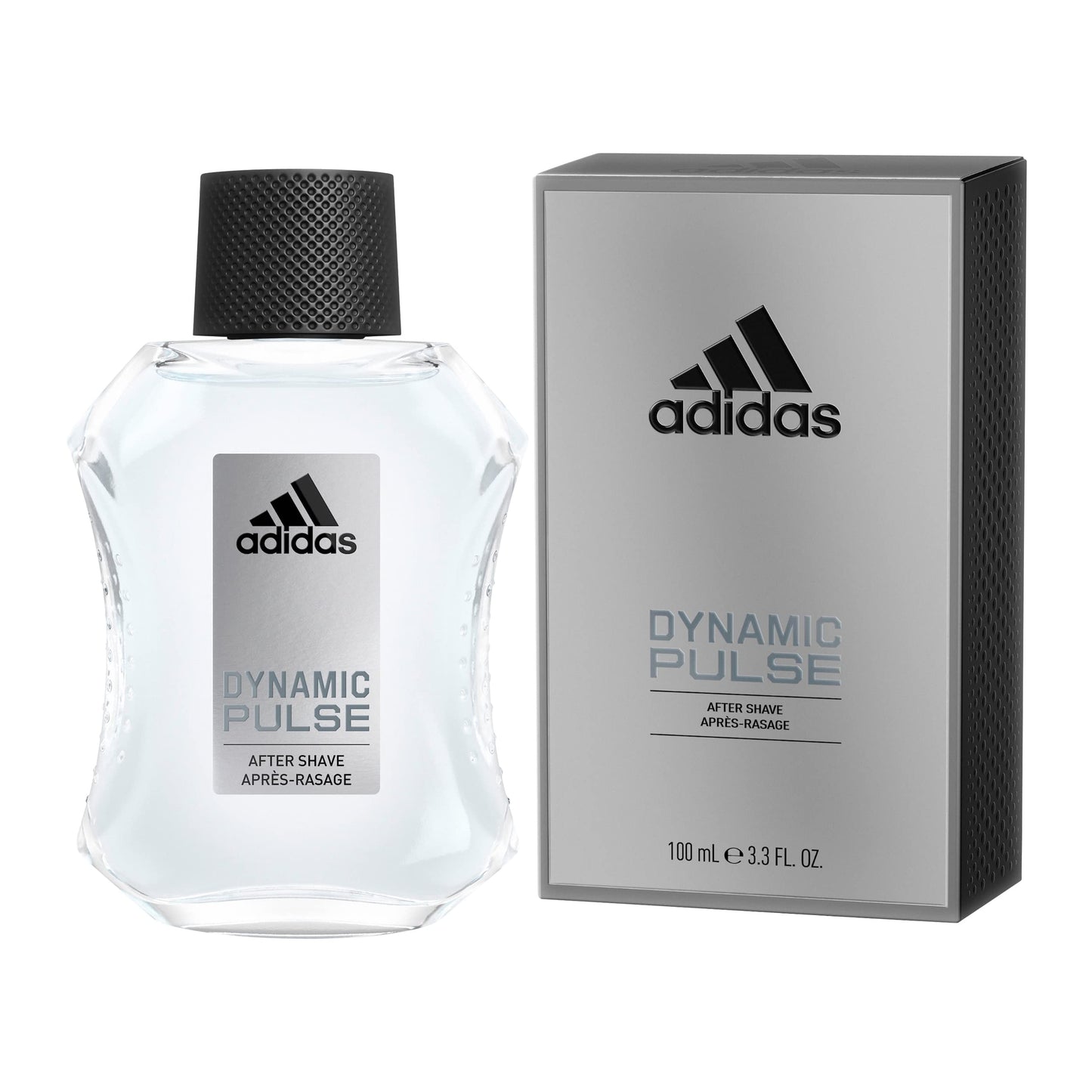 Adidas Dynamic Pulse Aftershave 3.3 fl oz (Pack of 1), Notes of Mint, Apple, and Wood, Men's Fragrance, Long Lasting, Sporty Fragrance, Travel Size