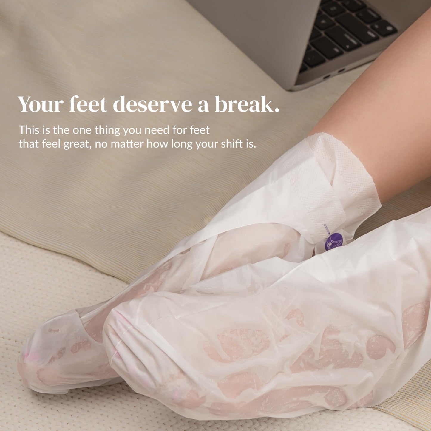Epielle Hydrating Hand & Foot Masks 12 Pairs, Deep Moisturizing Socks & Gloves, Soften Dry Hands & Cracked Heels with Shea Butter & Jojoba Oil, Korean Skin Care, Foot Spa, Self Care Gifts for Women