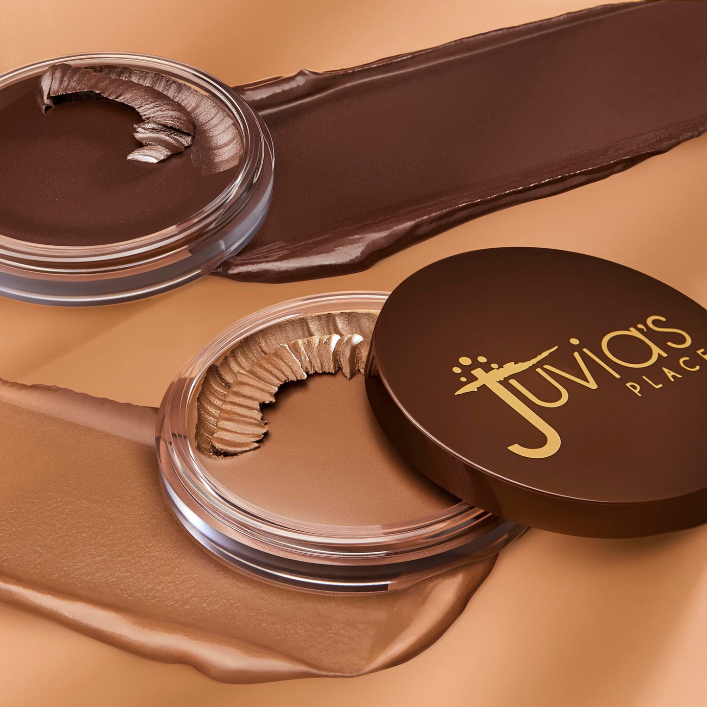 Juvia's Place Bronzed Cream Bronzer - Espresso - Smooth Cream Bronzer Pot for Sun-Kissed Glow & Warmth, Buildable & Blendable Makeup Contour with Long-Lasting Matte Shimmer Finish, Highly Pigmented