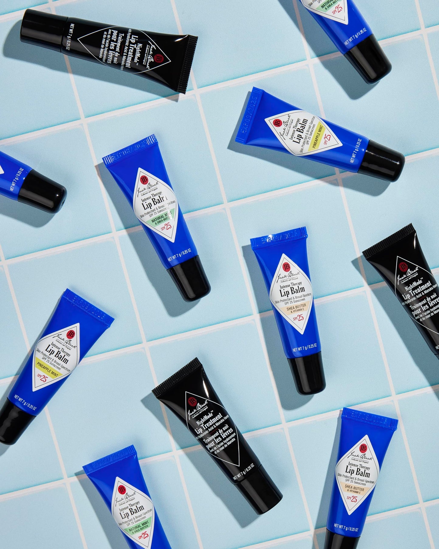 Jack Black Intense Therapy Lip Balm, 0.25-Oz., Pack of 3 – Shea Butter & Vitamin E, SPF 25 Sun Protection, Lip Moisturizer, Hydrating Lip Balm with SPF,
