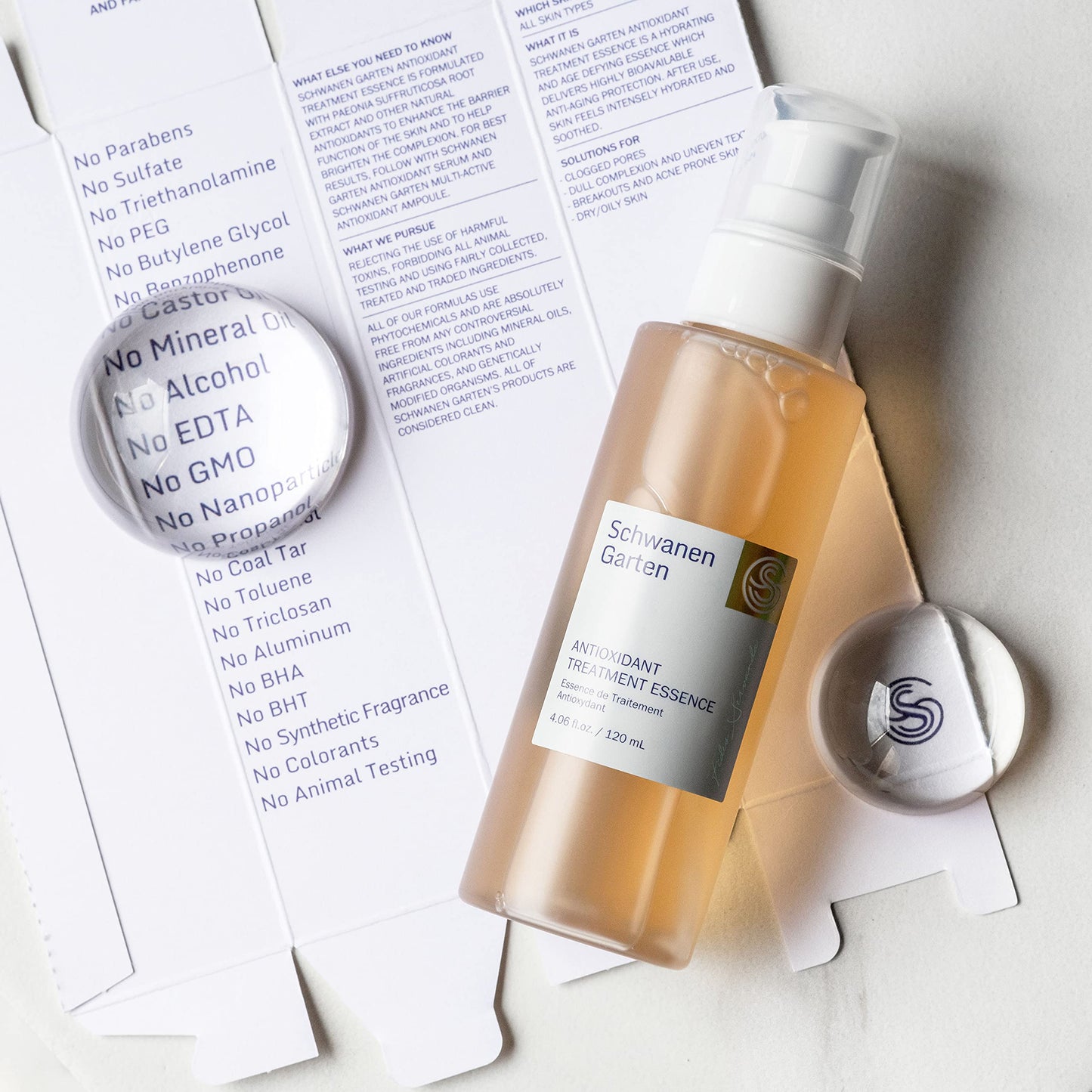 Schwanen Garten Antioxidant Treatment Essence, Skin Balancing Toner for face with Centella Asiatica, Hydrating, Soothing, Korean Skin Care 4.06 fl.oz 120ml