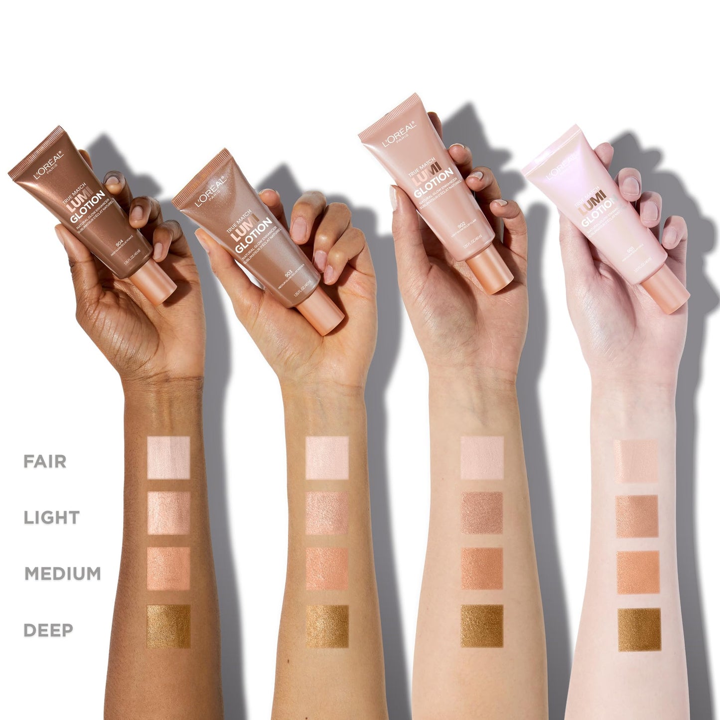 L'Oreal Paris Makeup True Match Lumi Glotion, Natural Glow Enhancer, Illuminator Highlighter, Bronzing Drops For a Sun-Kissed Glow, 902 Light