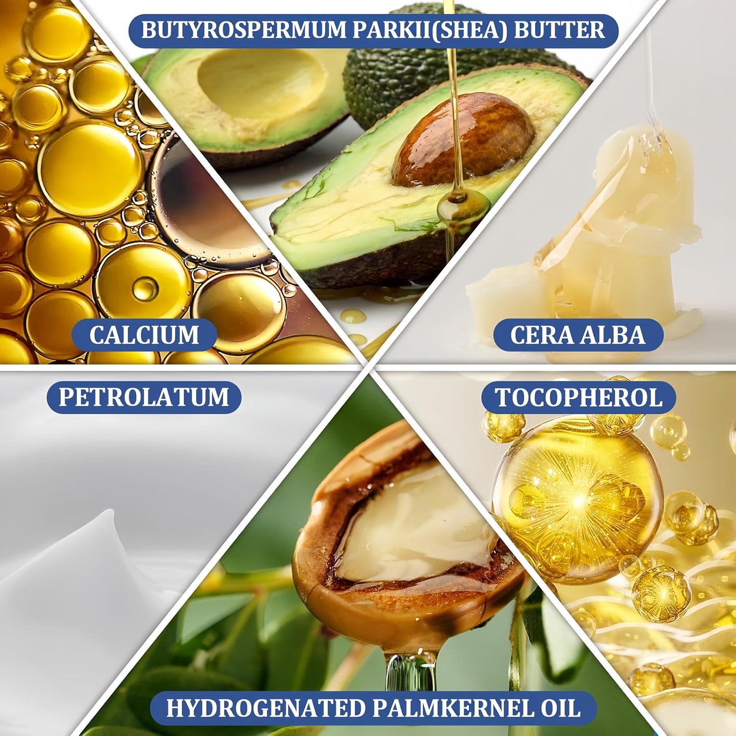 HWMS Cemenrete Calcium Multi Balm, Calcium Volume Multi Bal m, Wrinkle Core Stick, Korean Collagen Moisturing Stick, Anti-aging, Hydrating, Almond & Vitamin E for Eye Cream NeckLip Balm（2pcs）