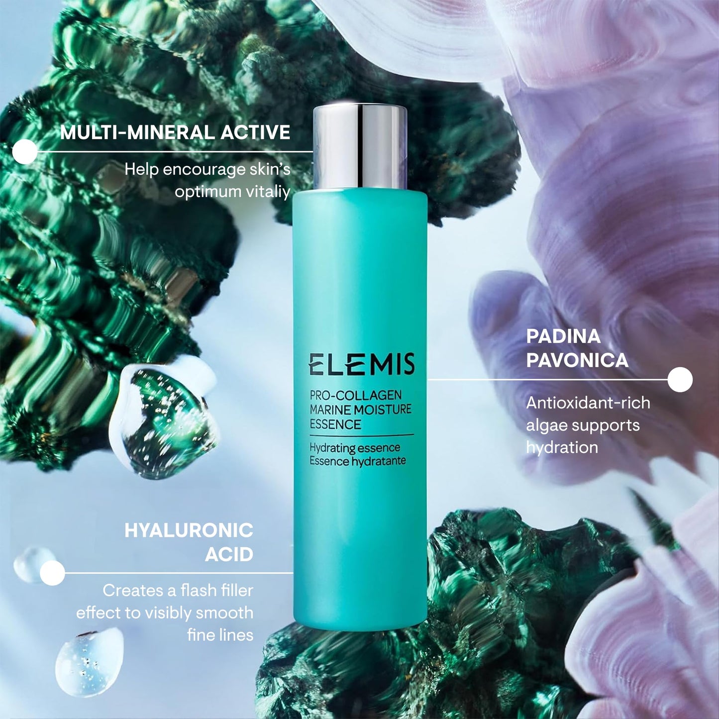ELEMIS Pro-Collagen Marine Moisture Essence 100ml Hydrating Essence for Smoother, Plumper Skin