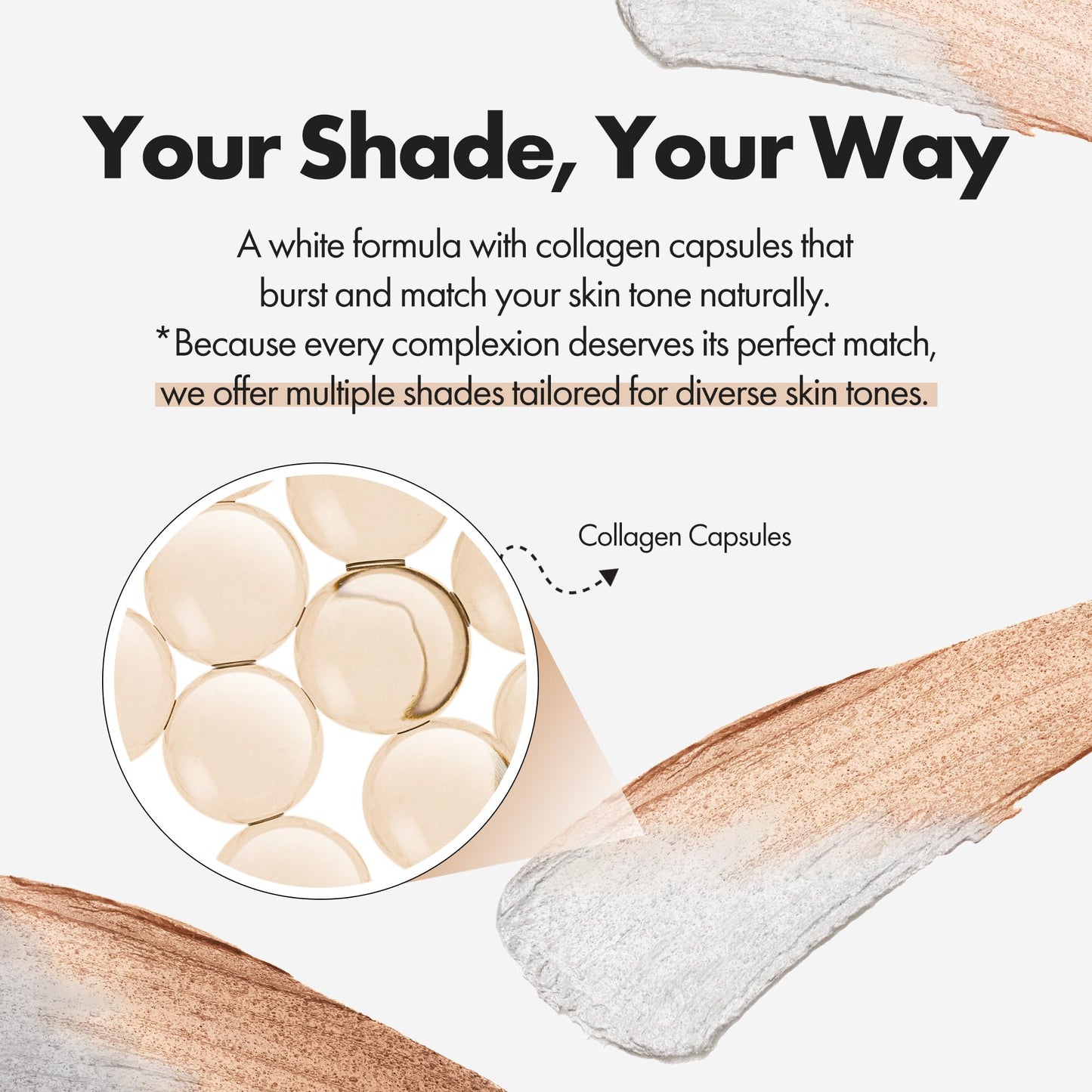 ELROEL Blanc Cover Cream Stick V White - Korean Color-Changing Foundation Stick with Volufiline - Medium to Full Coverage Dewy Finish Base Makeup - Dual-Ended with Detachable Brush (200 Fair)
