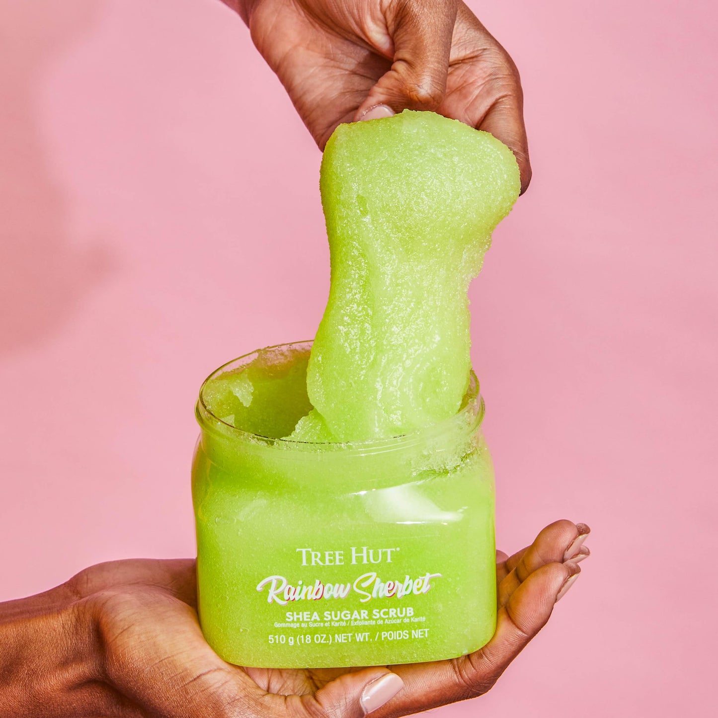 Tree Hut Rainbow Sherbet Shea Sugar Scrub | Exfoliating Body Scrub Removes Dead, Dry Skin for a Soft & Hydrated Feel | Nourishing Essential Body Care | 18 fl oz.