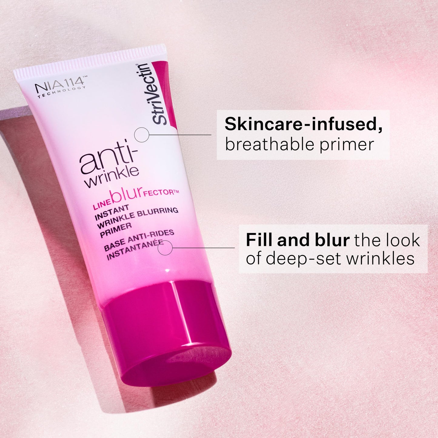 StriVectin Line BlurFector™ Instant Wrinkle Blurring Primer, Skin Primer to help blur and fill the look of wrinkles, Makeup Primer for Smooth Skin, 1 oz.