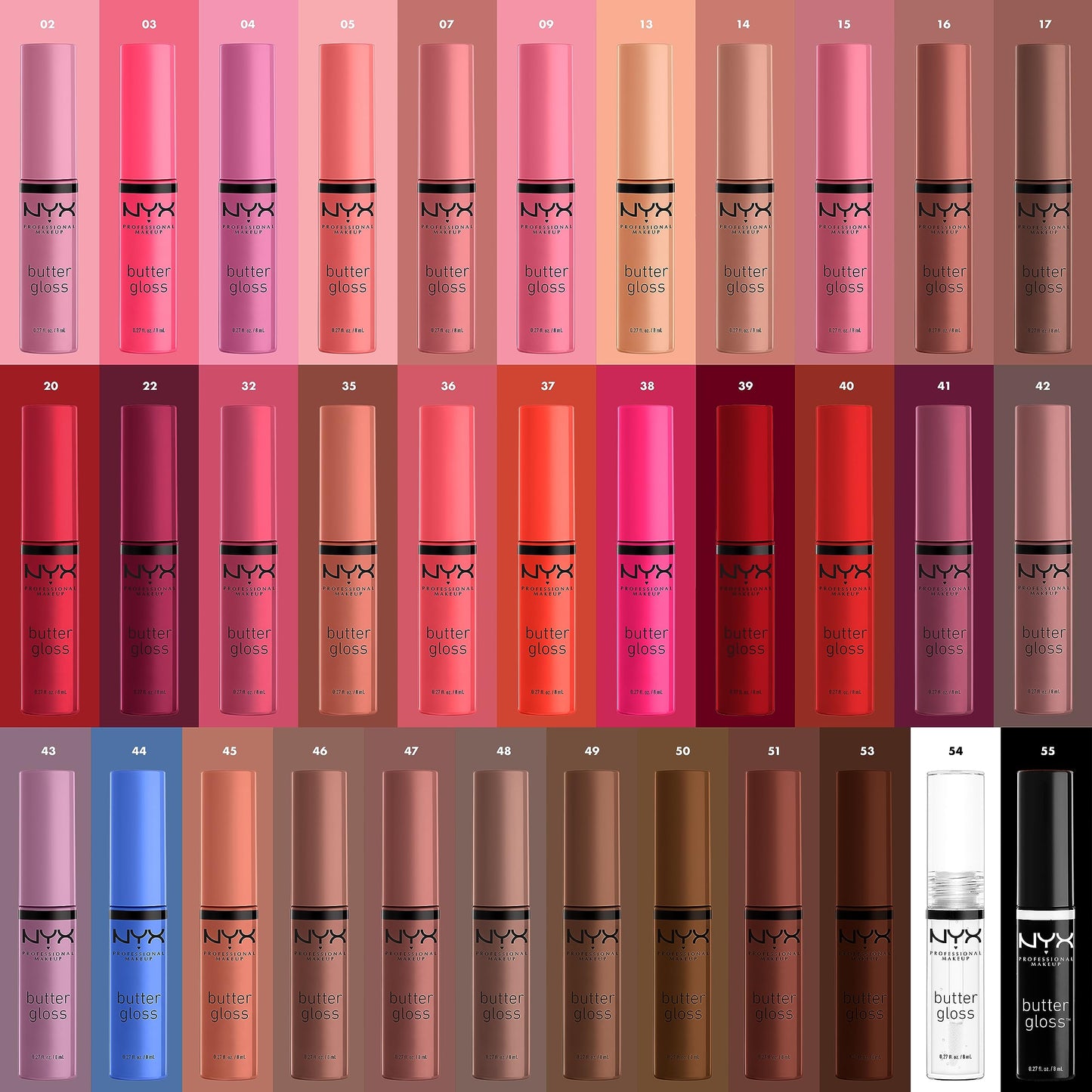 NYX PROFESSIONAL MAKEUP Butter Gloss, Non-Sticky Lip Gloss - Licorice (Black)